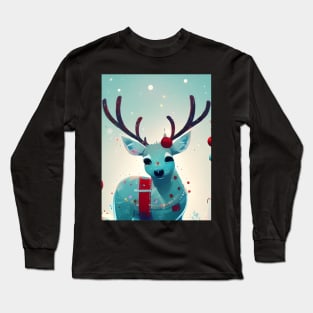 Little Christmas Reindeer Long Sleeve T-Shirt